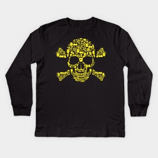 Skull Welding Tools Kids Long Sleeve T-Shirt